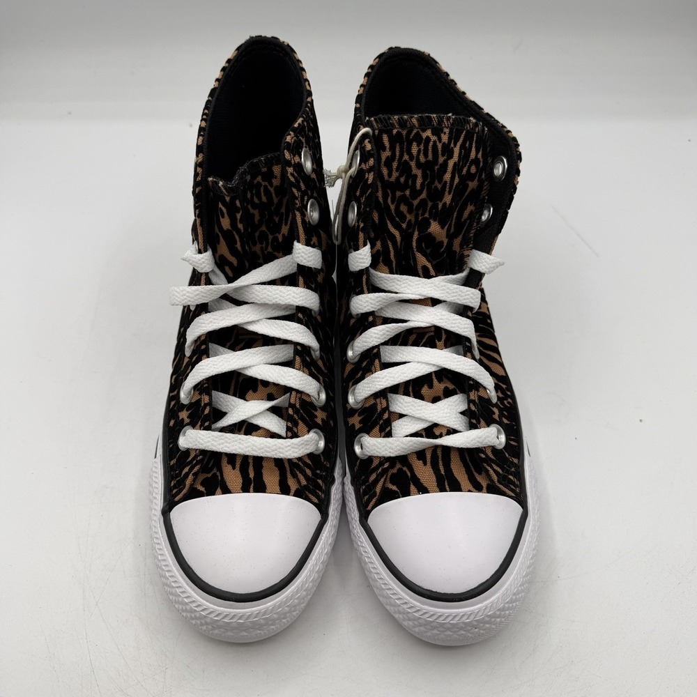 Converse Chuck Taylor All Star HI Top Shoes Womens Sz 6 Leopard Sneakers A17948F - Picture 5 of 10